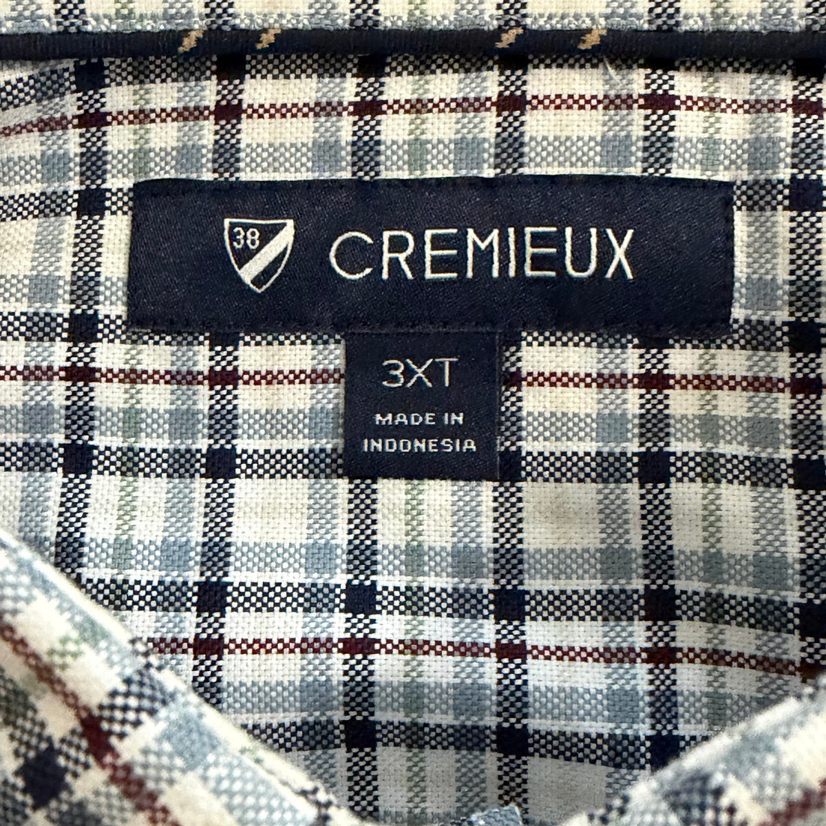 Daniel Cremieux Dress Shirt Men's 3XT Big & Tall Button-Down Stretch Check