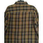 AG Los Angeles Shirt Men's XL Classic Fit Mason Work Shirt Brown Black Plaid