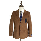 Nautica Sport Coat Men's 40 Regular Corduroy Modern Fit Camel Brown