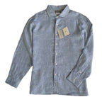 Daniel Cremieux Linen Shirt Men's XXL Signature Albini Fabrics Blue & Gray