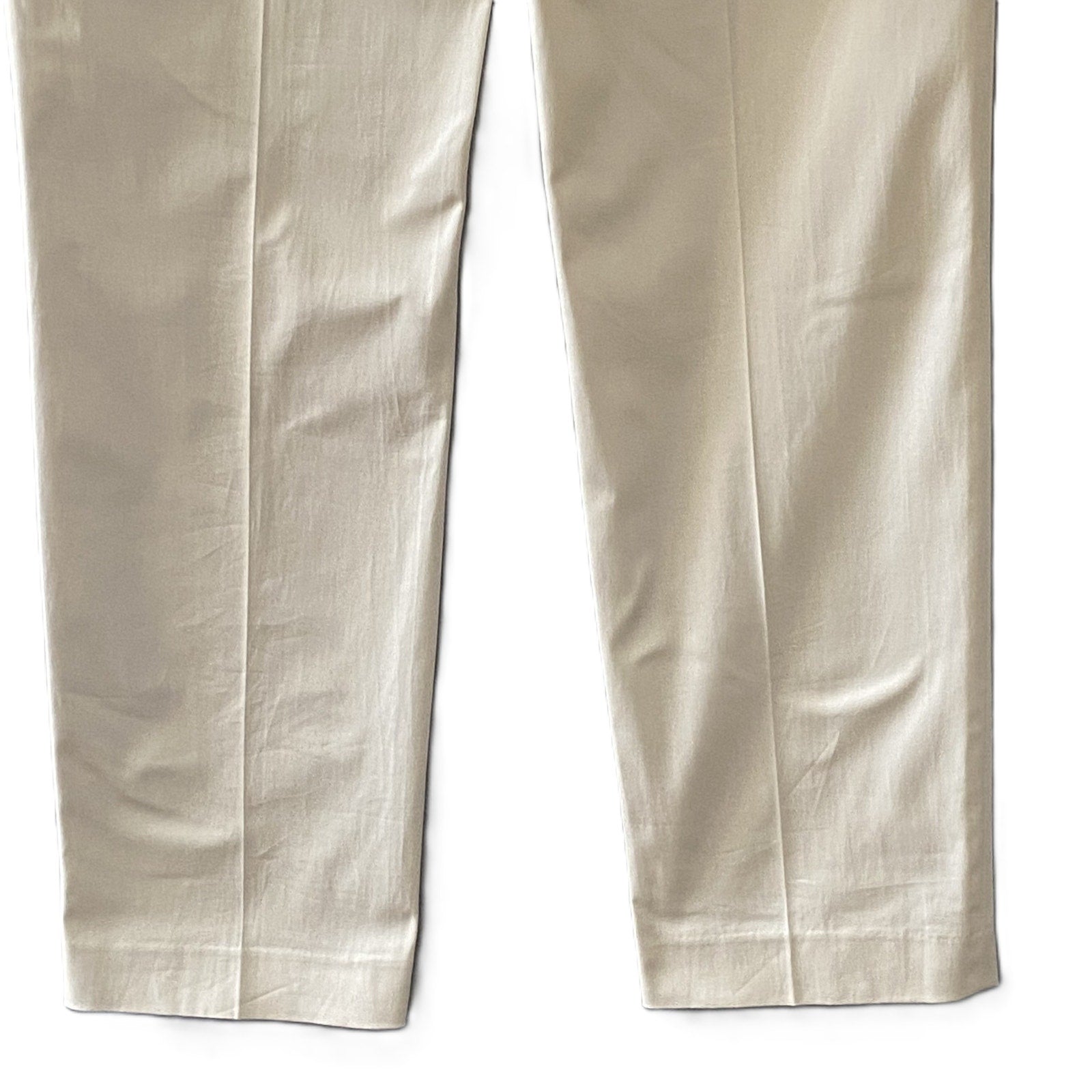 Murano Dress Pants Men's 32x34 Alex Slim Fit Flat Front Solid Cream