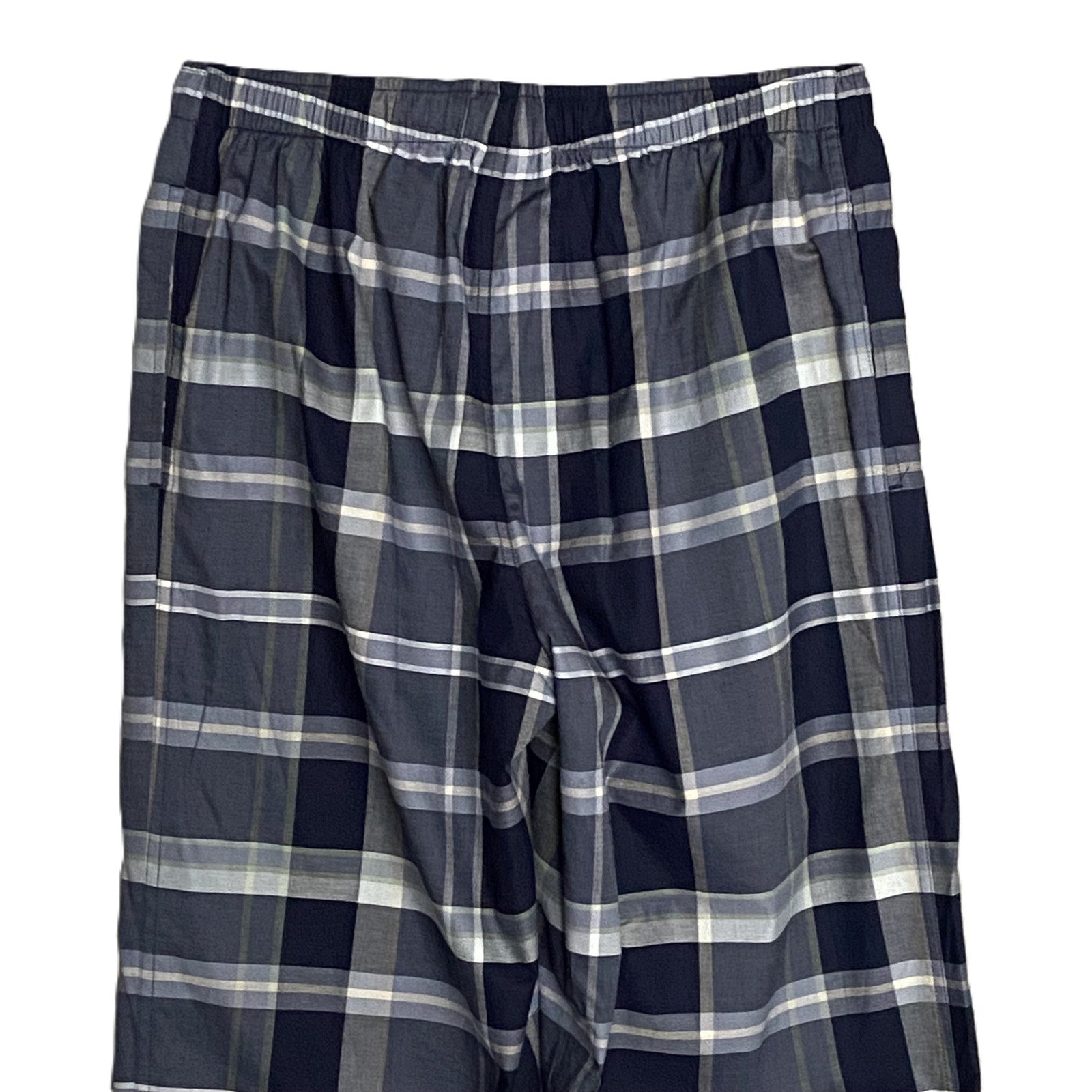 Hart Schaffner Marx Sleepwear Men's Medium Pajama Set Blue Plaid