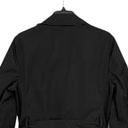 Tommy Hilfiger Men's 38 Regular Double-Breasted Belted Trench Coat Black