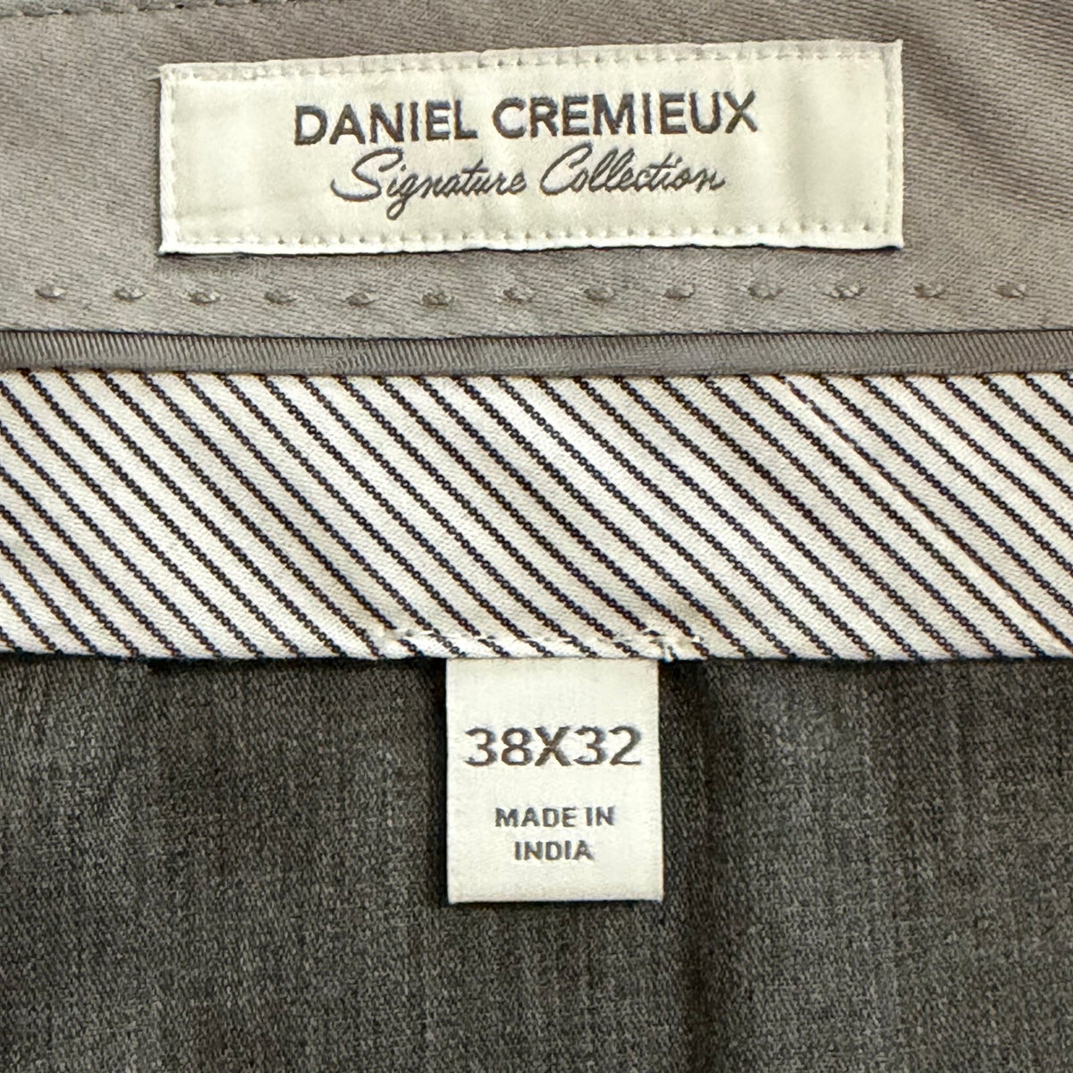 Daniel Cremieux Dress Pants Men's 38"x32" Signature Collection Brown Check