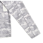 Johnnie-O 1/4 Zip Pullover Men's Small Lightweight Stretch Fabric Gray Camo