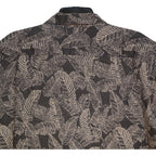 Faherty Camp Shirt Men's Large "The Breeze" Short Sleeve Graphite Rainforest