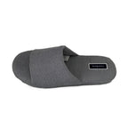 Club Room Men's Slippers Cushioned Bed Slides Comfort Soles Chambray L 10-11