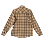 AG Los Angeles Wayne Work Shirt Men's Small Relaxed Fit Tan Plaid