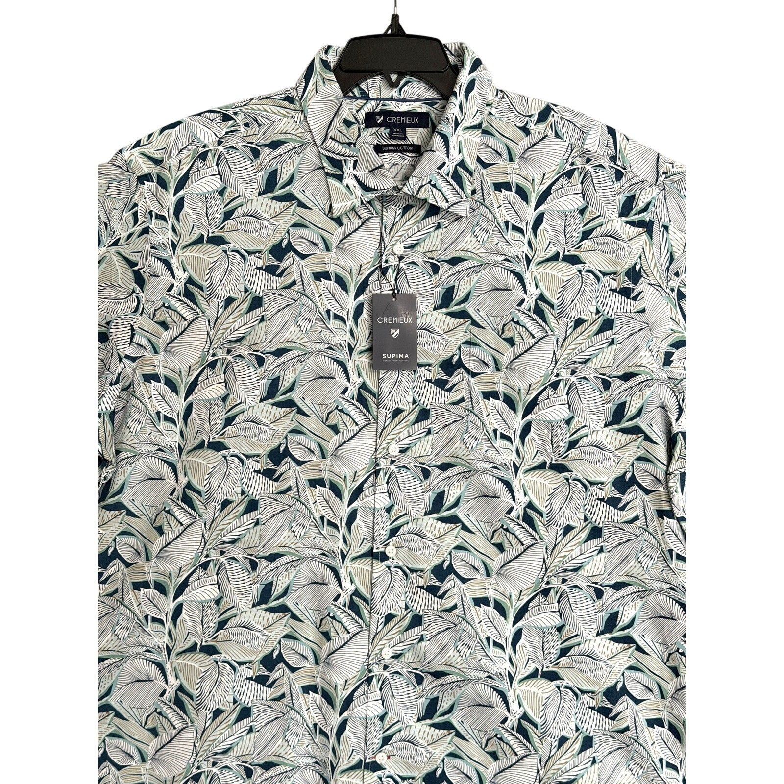 Daniel Cremieux Casual Shirt Men's XXL Supima Cotton Button-Up Multi Floral