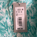 Daniel Cremieux Camp Shirt Men's XXL Pima Cotton Blend Button-Up Turquoise