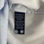 Nautica Dress Shirt Men's 15-15.5 34/35 Performance Slim Fit Blue Dot