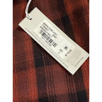 AG Los Angeles Shirt Men's Large Classic Fit Mason Work Shirt Burgundy Plaid