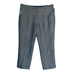 Perry Ellis Portfolio Pants Men's 42"x30" Modern Fit Linen Blend Blueprint