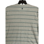 Tommy Bahama Henley Men's Large Short Slv "Soleil Stripe Henley" Overcast