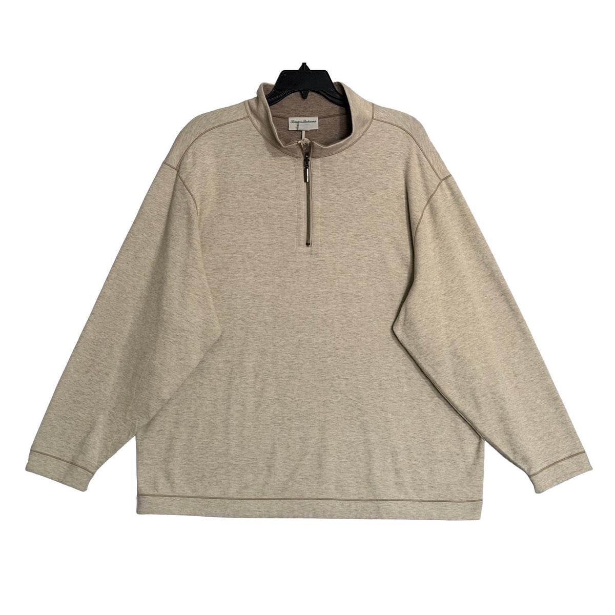 Tommy Bahama Half-Zip Men's 2XLB "Flipview Half Zip" Sweatshirt Cobblestone