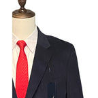 Nautica Sport Coat Men's 46 Regular Corduroy Blazer Modern Fit Navy Blue