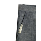 Perry Ellis Portfolio Pants Men's 32"x32" Modern Fit Linen Blend Blueprint