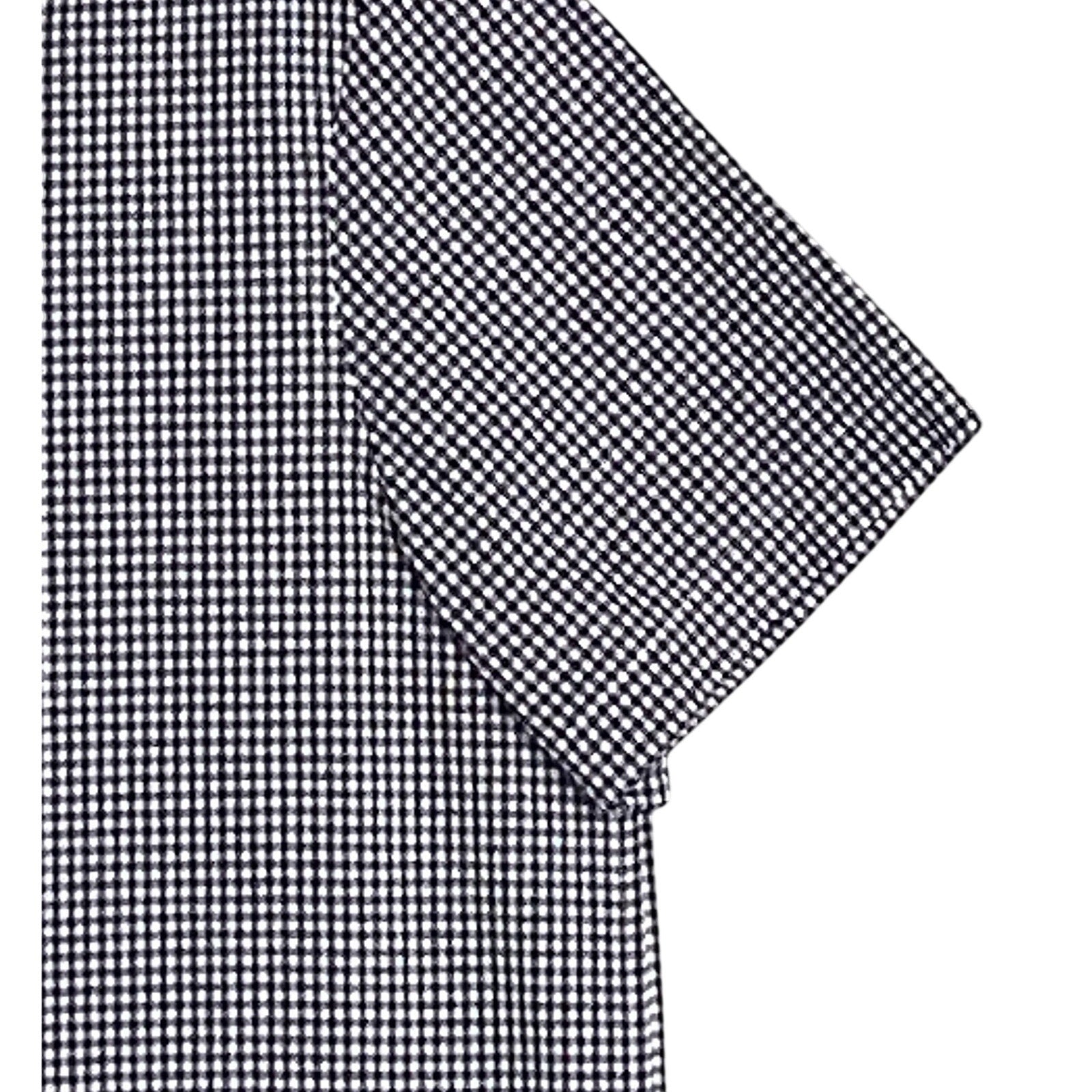 Michael Kors Shirt Men's XL Casual Short Sleeve Shirt Black & White Gingham
