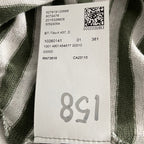 Boss Short Sleeve T-Shirt Men's 3XT Big & Tall Cotton Linen Green Stripe