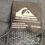 Quiksilver Pullover Hoodie Long Sleeve Men's Small Drawstring Blue Stripe