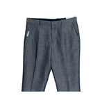 Perry Ellis Portfolio Pants Men's 33"x30" Modern Fit Linen Blend Blueprint