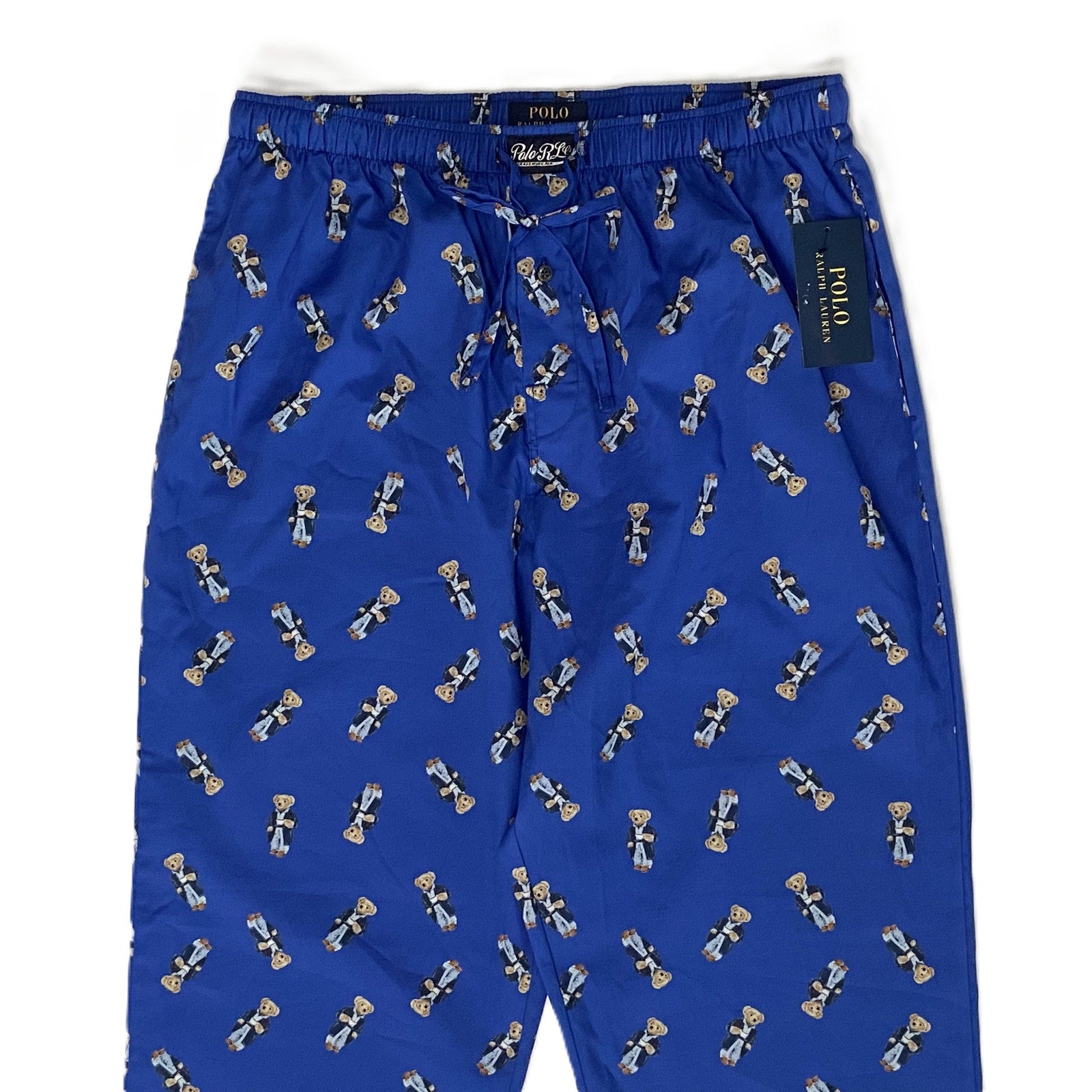 Polo Ralph Lauren Sleep Pant Men's Large Polo Bear Elastic Drawstring Waist NEW