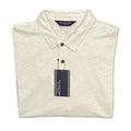 Roundtree & Yorke Men's Big & Tall XXL Long Sleeve Polo Shirt Cream