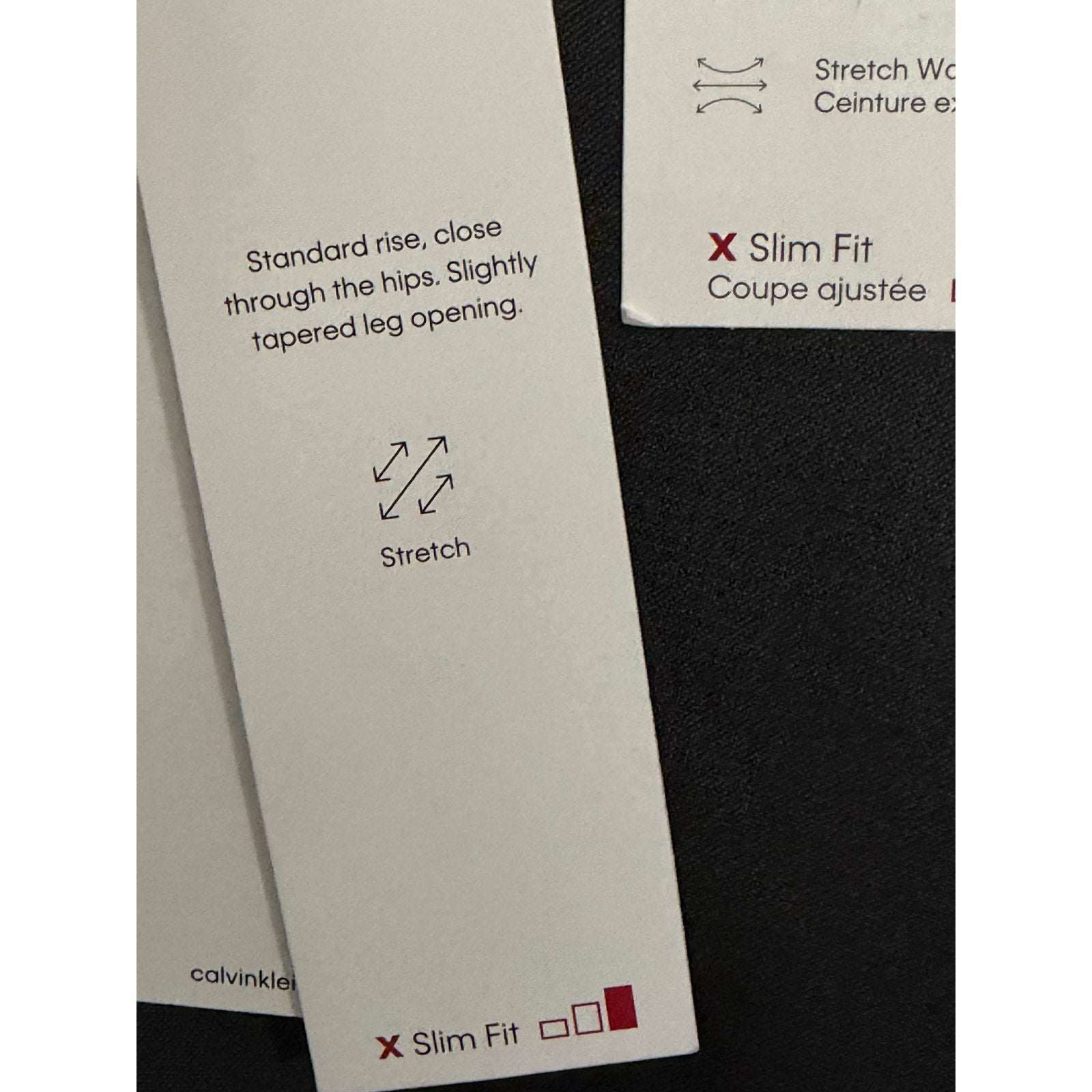 Calvin Klein Dress Pants Men's 31"x30" Slim Fit Flat Front Stretch Gray