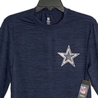 NFL Team Apparel Dallas Cowboys Combine Authentic Men's Small Long Slv Tee