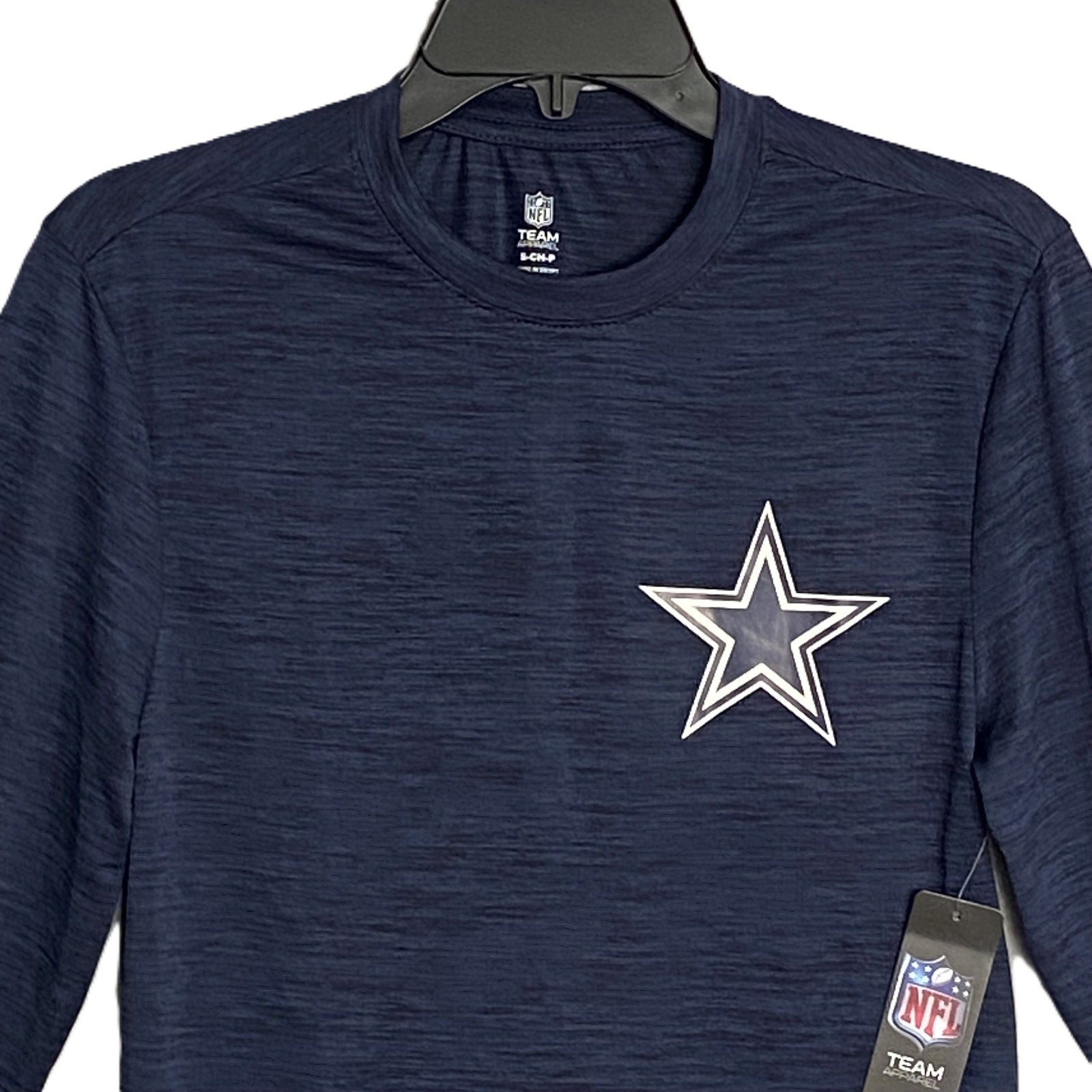 NFL Team Apparel Dallas Cowboys Combine Authentic Men's Small Long Slv Tee