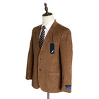 Nautica Men's 38 Regular Corduroy Sport Coat Modern Fit Camel Brown