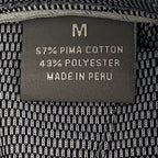 Daniel Cremieux Polo Shirt Men's Medium Long Sleeve Pima Cotton Navy Heather