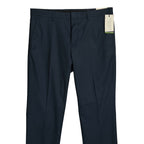 Perry Ellis Portfolio Pants Men's 34"x32" Dress Pants Slim Fit Dark Blue