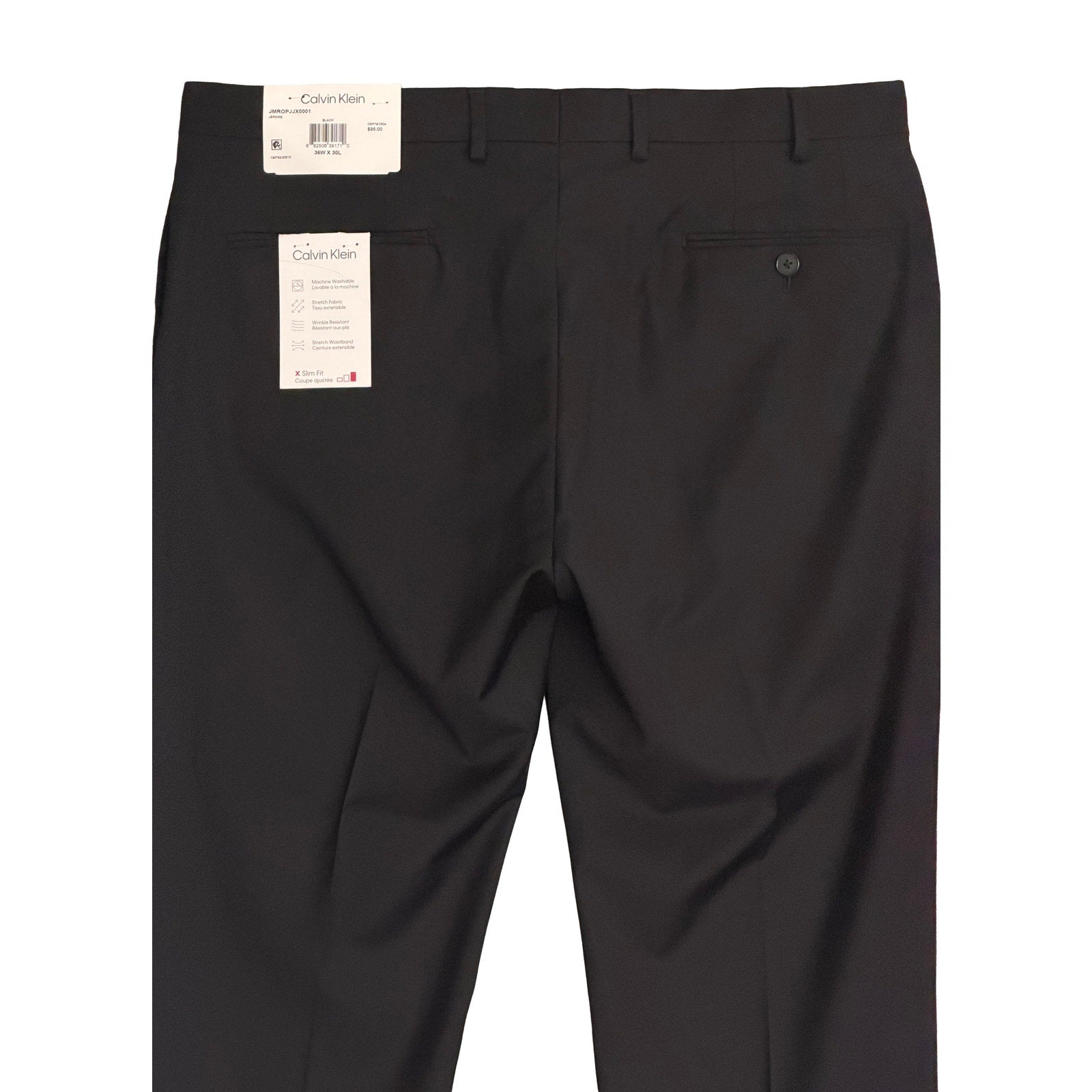 slim fit dress slacks Calvin Klein Jayden Slim Tapered Dress Pant Navy main image 0