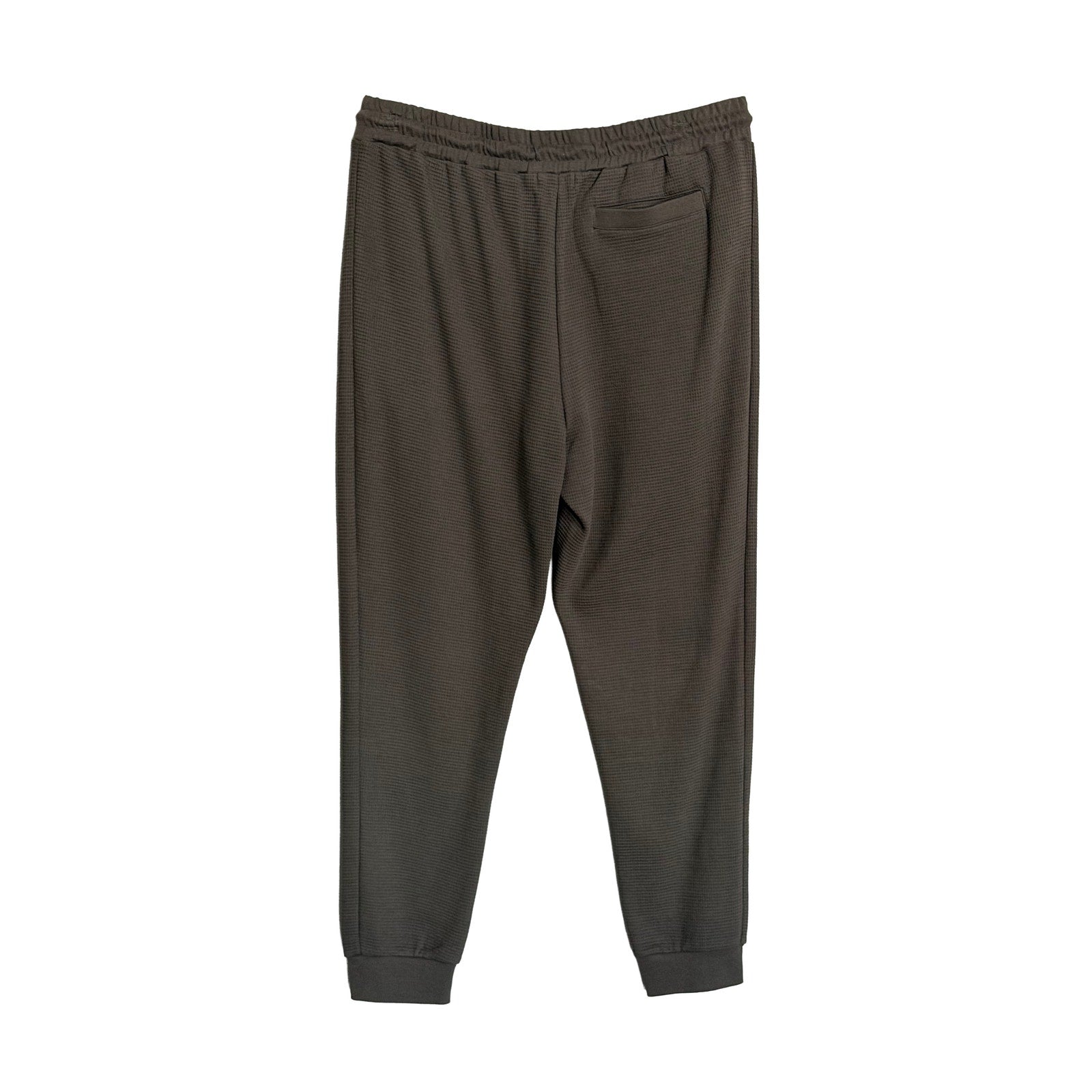 BFD Malibu Waffle Thermal Jogger Men's Large Elastic Drawstring Waist Carbon NWT