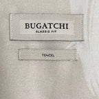 Bugatchi Shirt Men's XXL Classic Fit Camp Collar Short Sleeve Almond Leaf