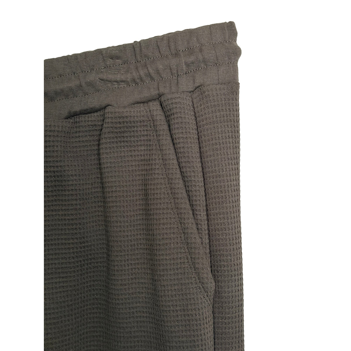 BFD Malibu Waffle Thermal Jogger Men's Large Elastic Drawstring Waist Carbon