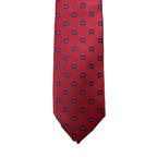 Club Room Necktie 3" Bowie Neat Red Geo Standard Length
