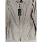 Lauren Ralph Lauren Coat Men's 40 Short All Weather Cream Brown Houndstooth