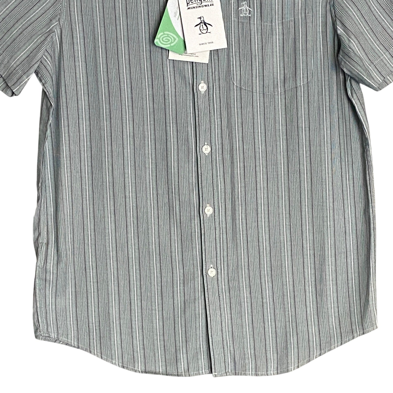 Original Penguin Shirt Men's Small Button-Down Shirt Multicolor Stripe
