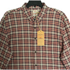 Faherty Coastline Knit Shirt Men's XXL Long Slv Supima Cotton Stretch Plaid