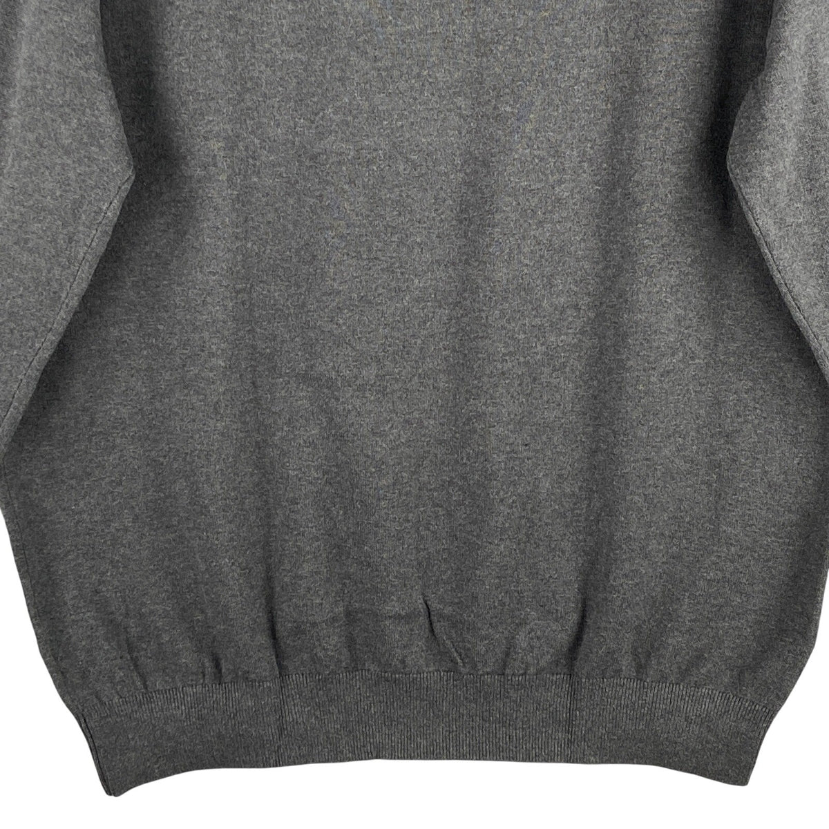 Tommy Hilfiger Sweater Men's XL Crew Neck Premium Cotton Long Sleeve Charcoal Grey