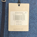 Bugatchi 1/4-Zip Pullover Men's XXL Mock Neck Stretch Fabric Navy Blue