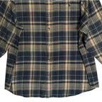 Tommy Bahama LS Shirt Men's 3XLB Big & Tall "Baranco Plaid" Indigo Palms