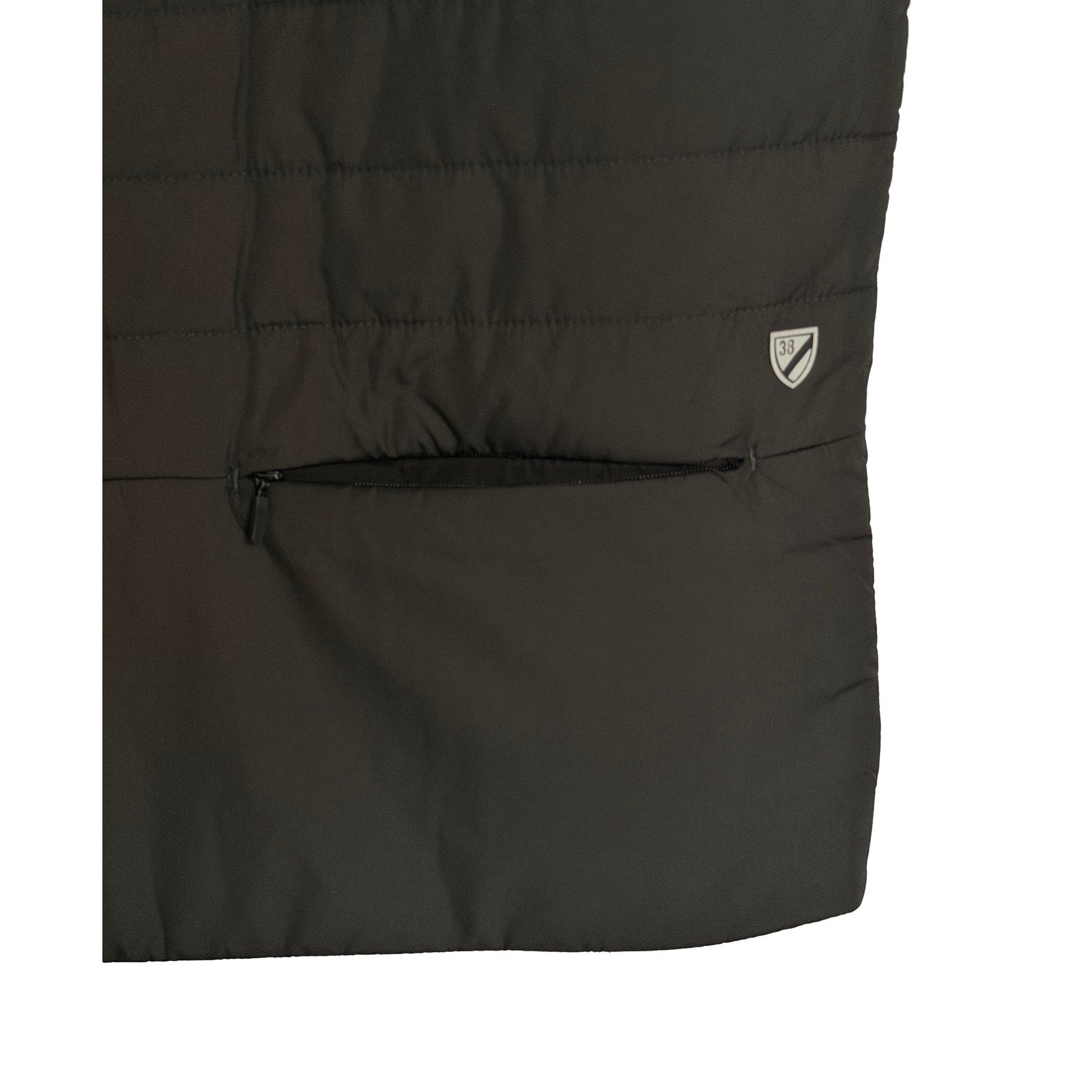 Daniel Cremieux Reversible Vest Men's XXL Full Zip Mock Neck Black Grey