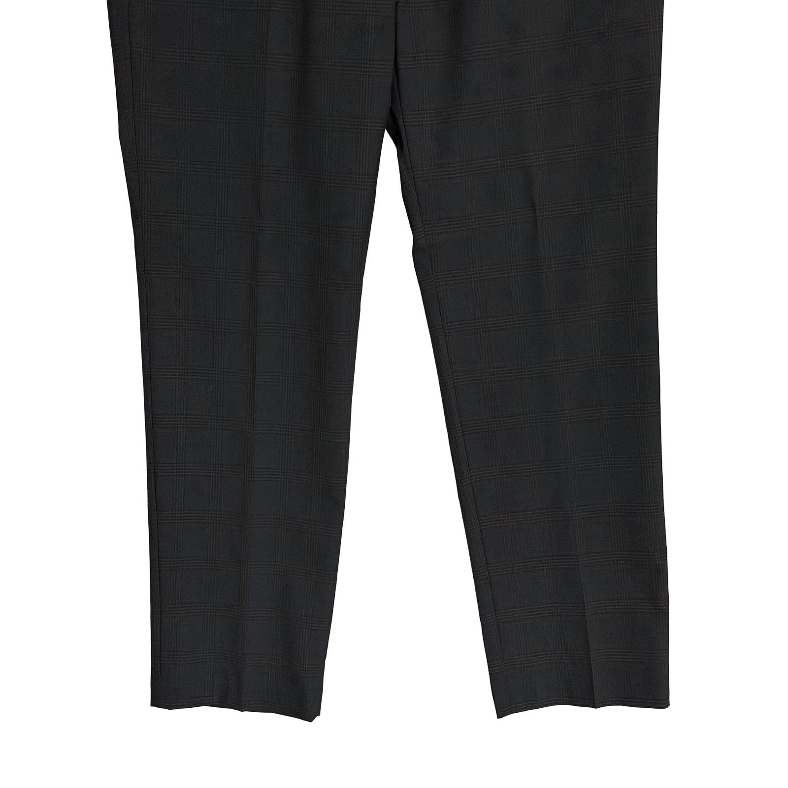 Kenneth Cole Dress Pants Men's 36"x29" Stretch Slim Fit Large Blue Plaid