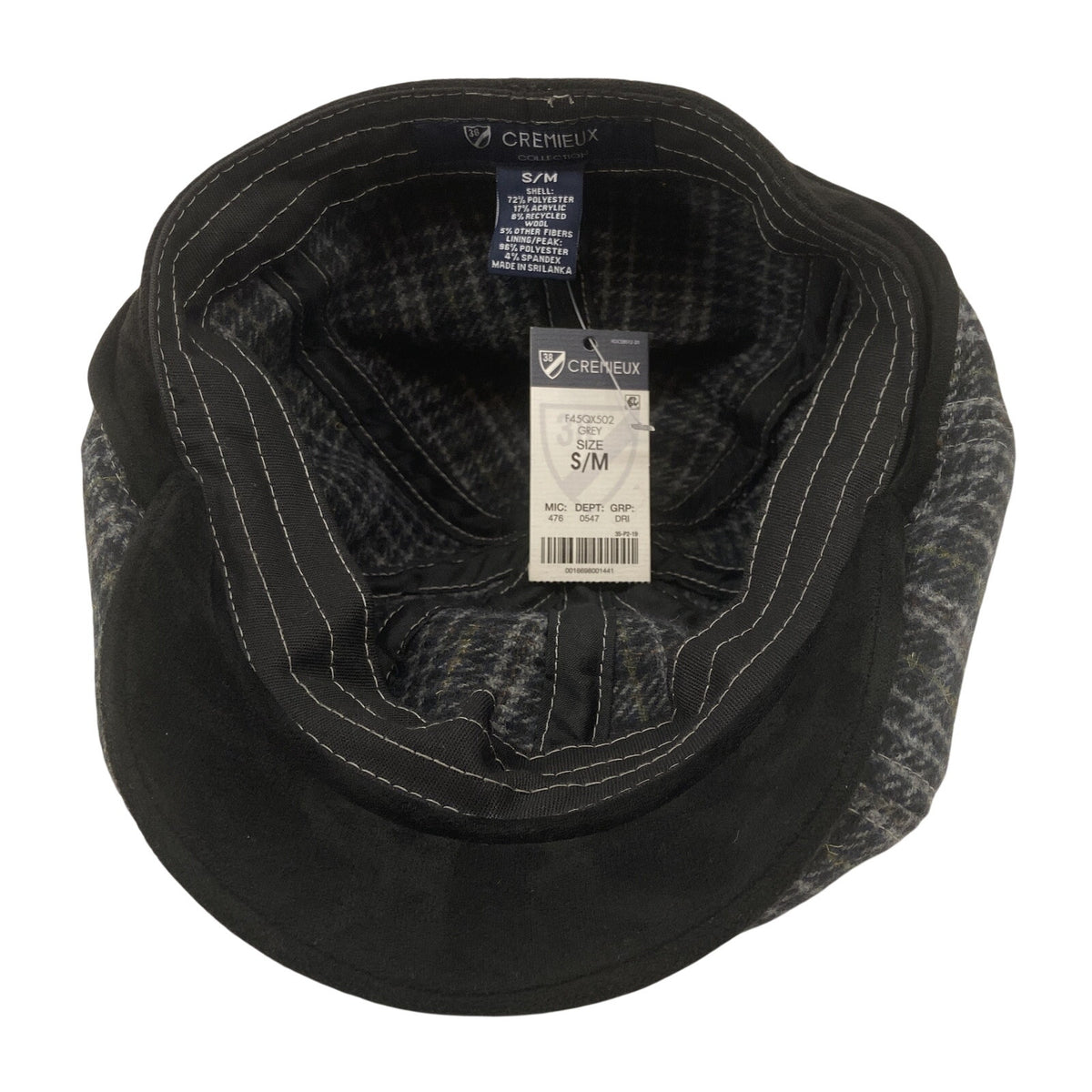 Blue Label Daniel Daniel Cremieux Blue Label Plaid Driver Hat Grey Plaid Small/Medium ...