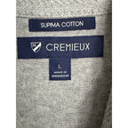 Daniel Cremieux Sweater Vest Men's Large Full Zip Cotton Cashmere Blend Grey Heather