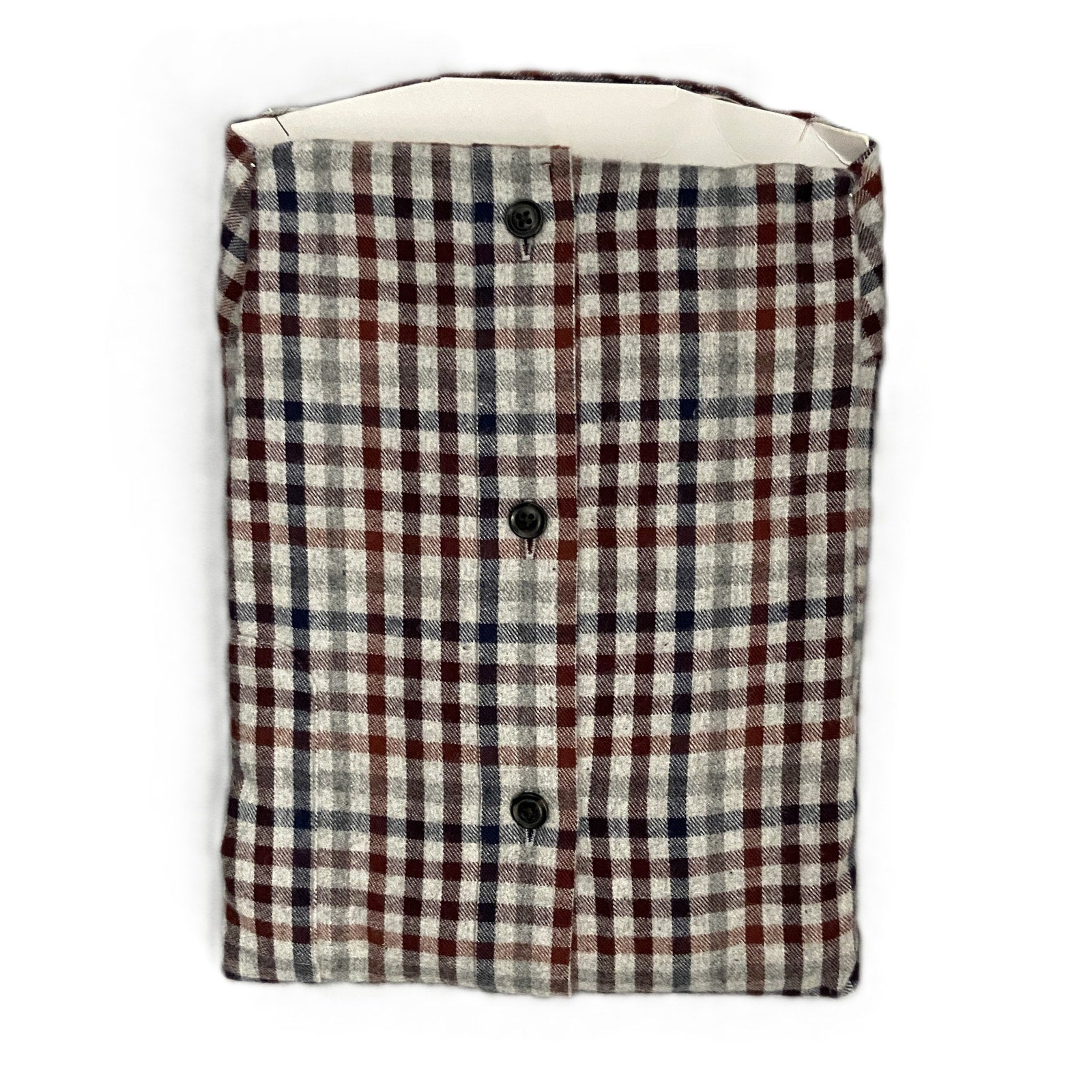 Roundtree & Yorke Big & Tall Men's 2XB Portuguese Flannel Button-Down Shirt