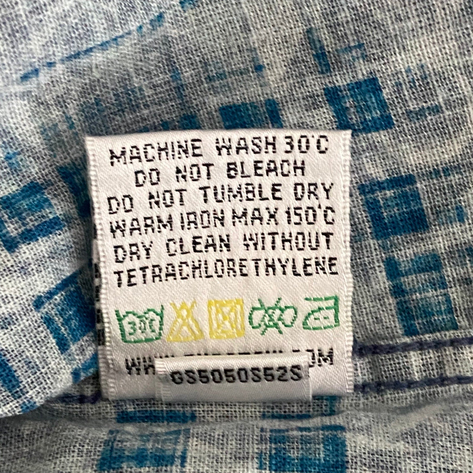 Bugatchi Shirt Men's Small Shaped Fit Linen Blend Short Sleeve Indigo Floral